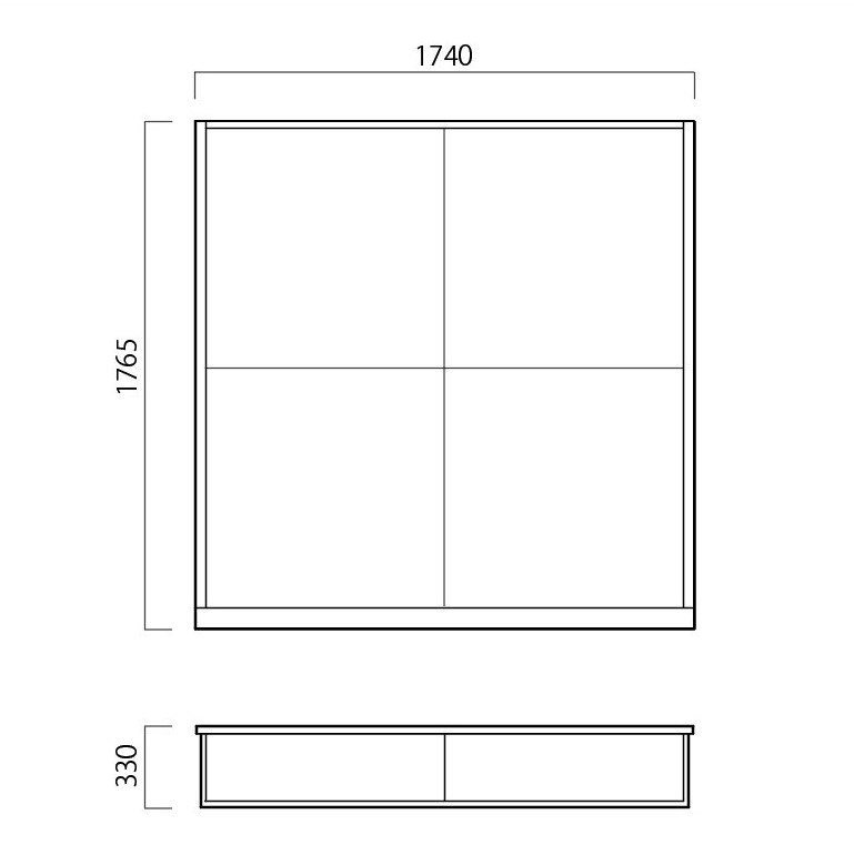 畳ユニット2畳の図面